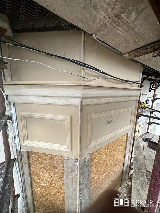 Belgrave Road, work in progress sash windows refurbishment